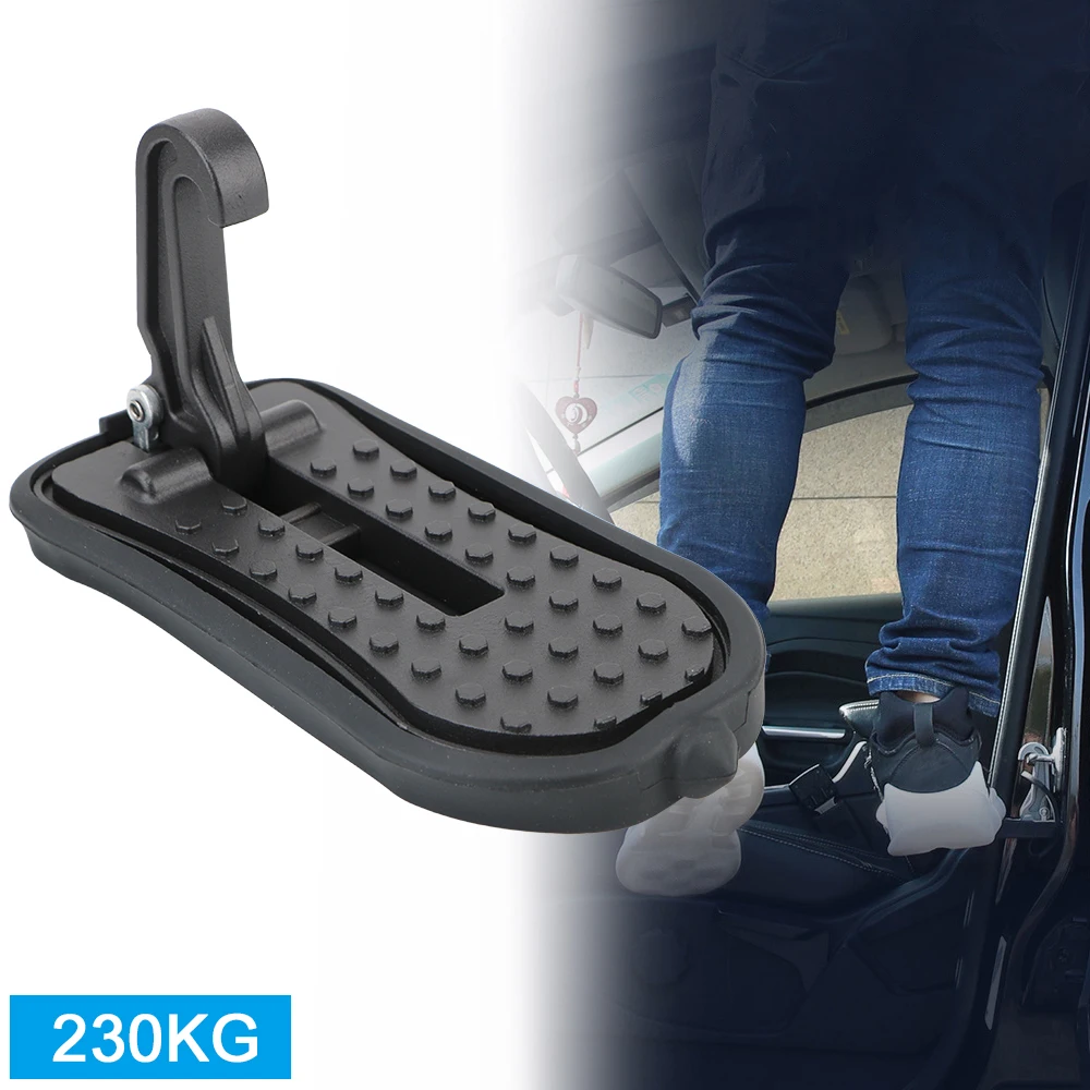 

230kg Bearing Load Car Doorstep Foot Pegs Door Step Pedal Luggage Ladder Hook Safety Hammer Stand Trailer Auto Truck Accessories