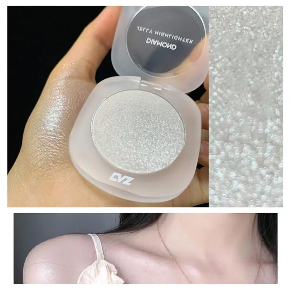 

4.5g Highlighting Powder Durable Multifunctional Natural for Girl Highlights Disc Highlighter Contouring Palette