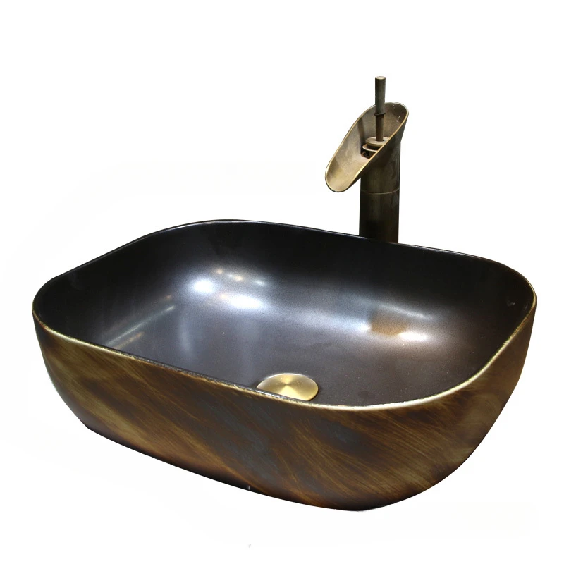 Керамическая раковина в марокканском стиле для ванной комнаты искусственная