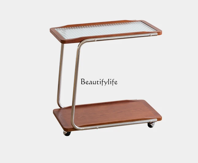 Zhonggu тележка для хранения стекла деревянный шкаф из нержавеющей стали