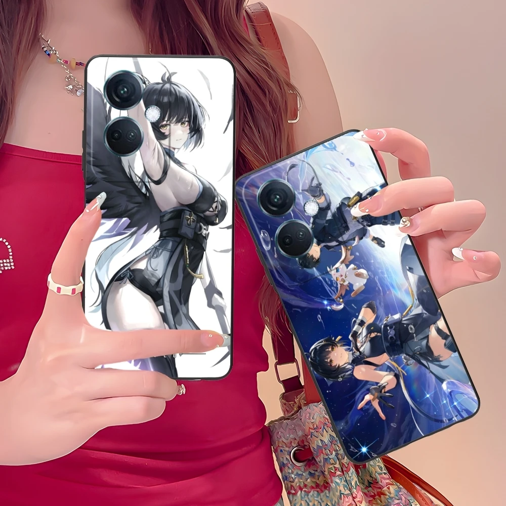 Wuthering волны Rover мобильный телефон фотоэлемент для OPPO Find X5 X3 X2 A93 Reno 8 7 Pro A74 A72 A53