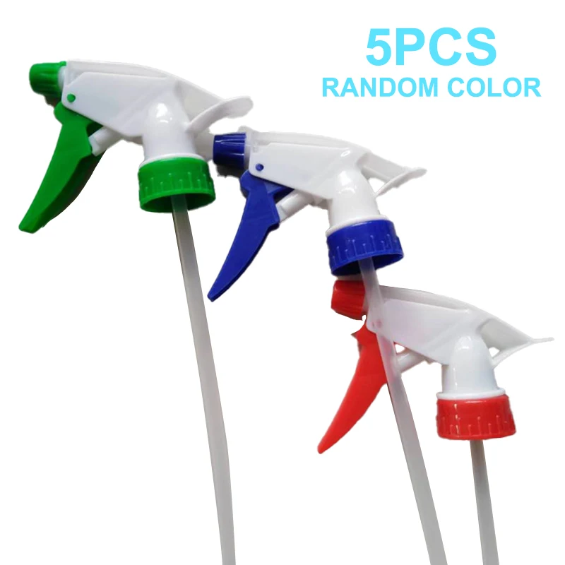 

5Pcs Trigger Sprayer Plastic Sprayer Nozzle Beverage Bottle Sprayer Replacement Garden Home Cleaning Watering