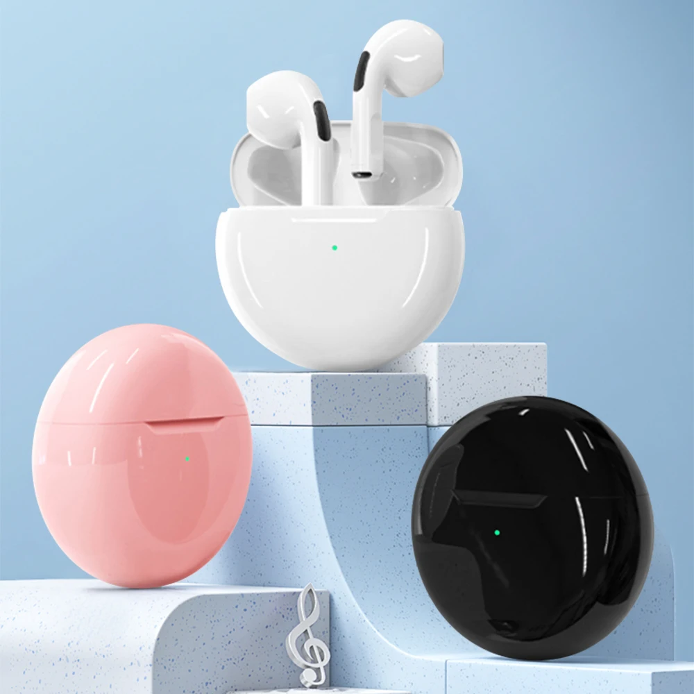 

Pro6 TWS Wireless Headphones Bluetooth Earphone Music HiFi Earpiece With Mic Hands-free Earbuds For All Smart Phone Pro 6