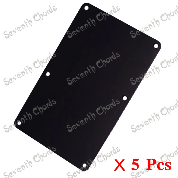 

5 Pcs Closed Style Cavity Cover Spring Cover Back Plate Wiring Cover for Electric Guitar with 6 Screw Hole (HC-1019-6)