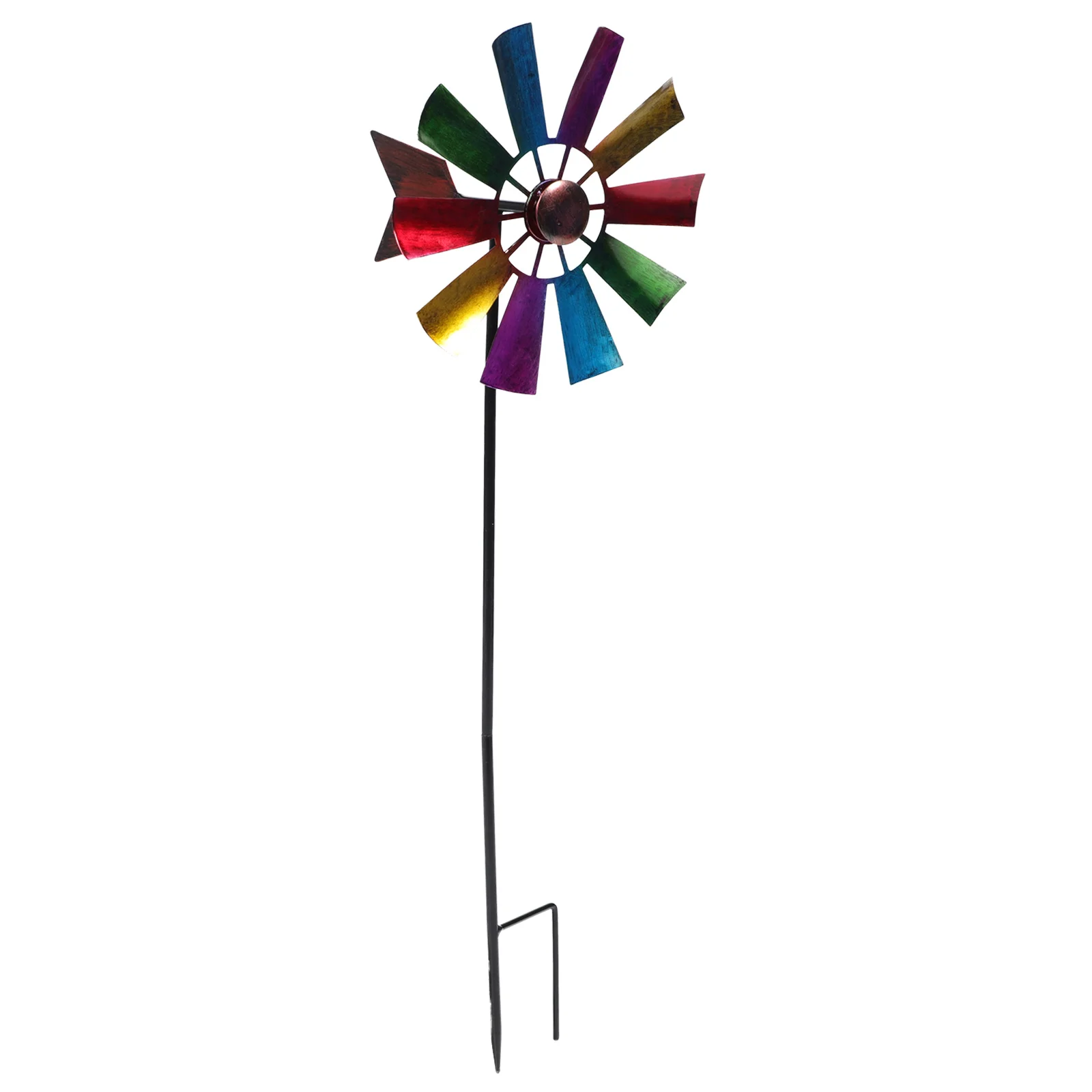

Wrought Iron Metal Windmill Pinwheel Decor Rotating Windmills Wonderful Pinwheels Decorative Colorful Garden Ornament Spinner