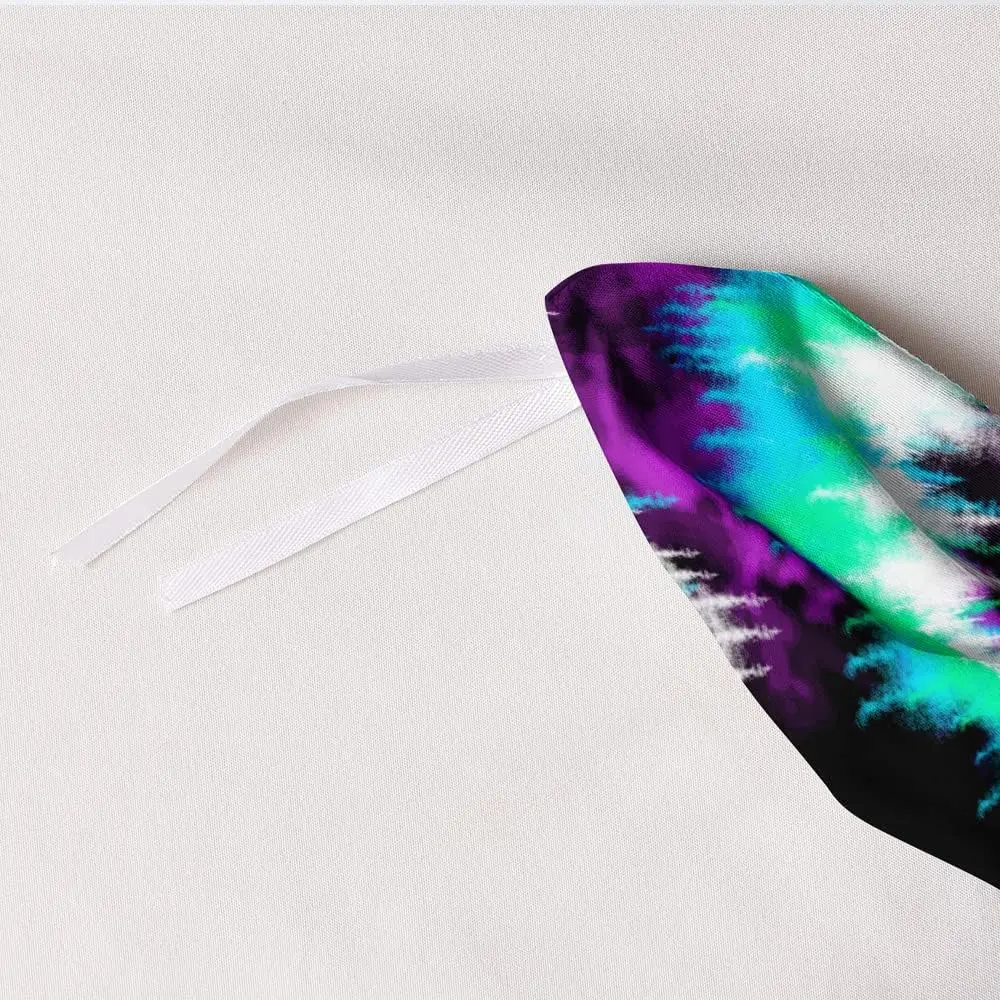 Комплект постельного белья Tie dye фиолетовый синий 3 шт.