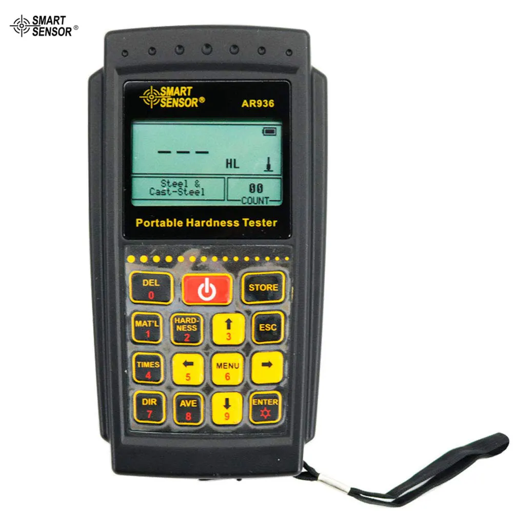 

Smart Sensor AR936 Portable Leeb Hardness Tester 170-960HLD Digital Hardness Gauge HL HB HRC HRB HRA HV HS Leeb Durometer Tester