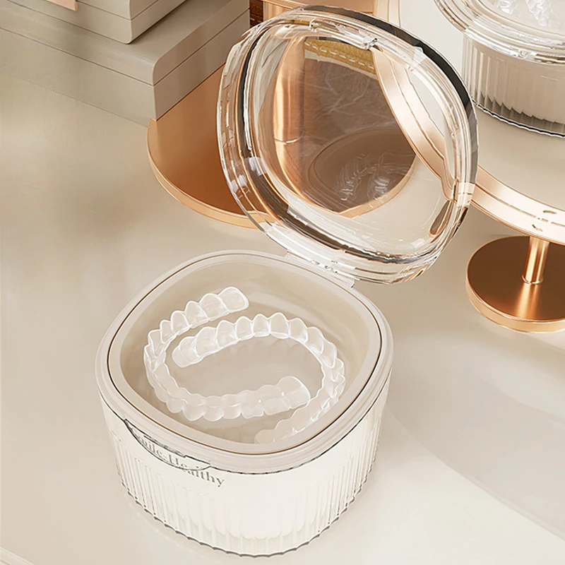 Для хранения протеза Box Портативный зуб для замачивания небольшой и портативный