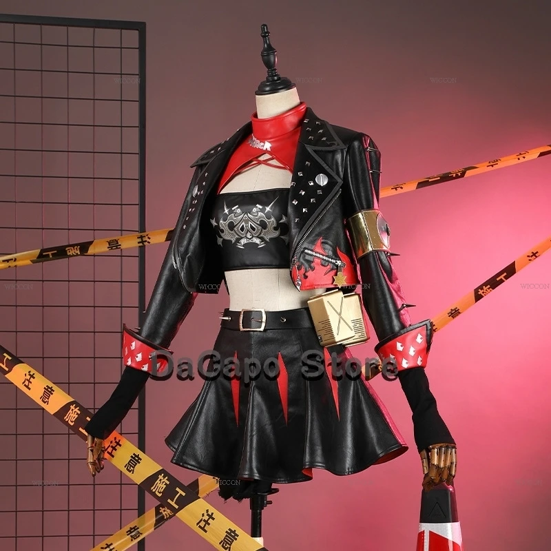 Zenless Zone Zero Burnice Whita Косплей Костюм Парик Девушки Наряд Аниме Женщина Сексуальная