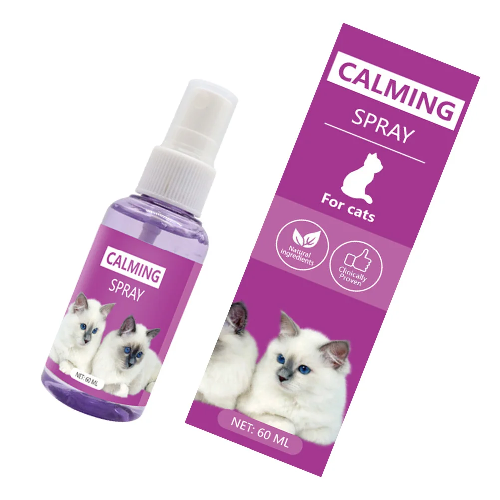 

Spray Cat Calming Deterrentstress Pet Comforting Calm Cats Down Kitten Pheromone Detangling Training Dogs Anti Collar Soothing