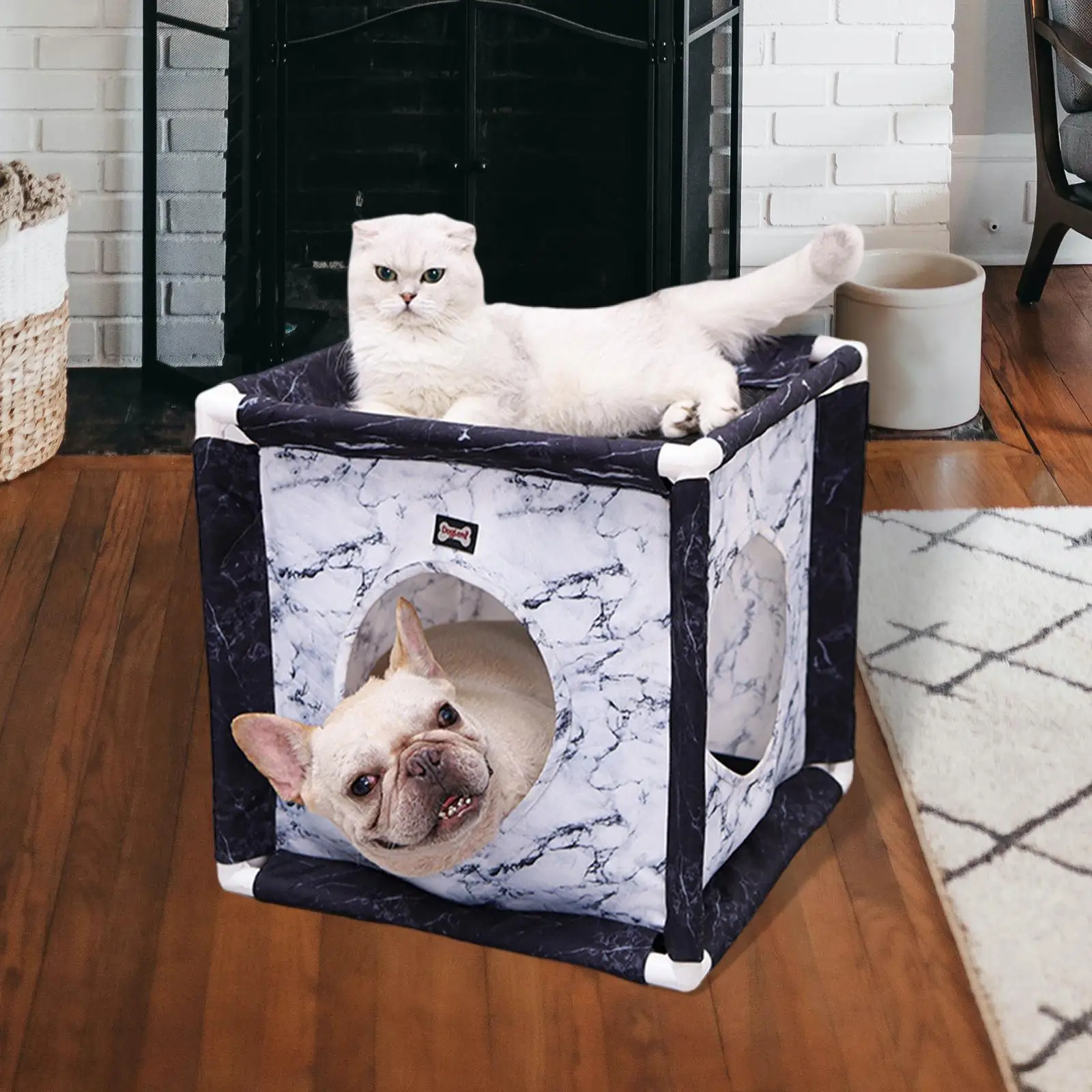 

Pet House Available Sleeping Comfortable Removable Refreshing Small Tent Handmade Cave Indoor Large for Dogs and Cats