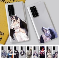 yinuoda albedo overlord anime phone case for huawei p 20 30 40 pro lite psmart2019 honor 8 10 20 y5 6 2019 nova3e