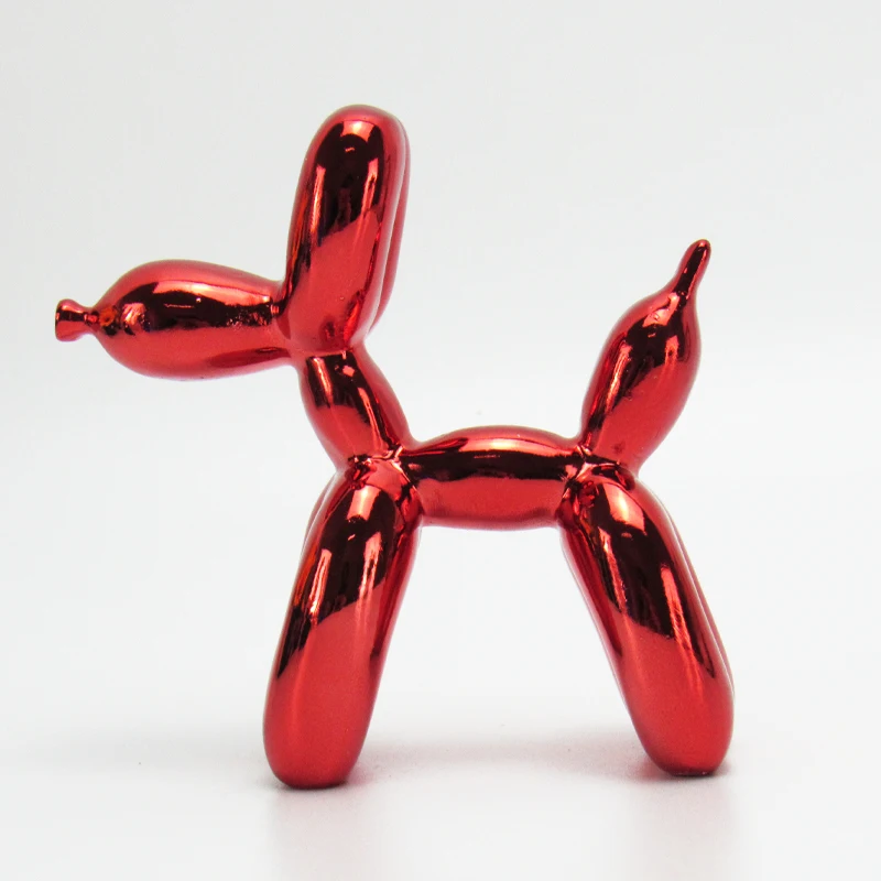 

Balloon Dog Ornament Nordic Creative Electroplating Resin Handicraft Ornaments Sculpture Home Decorations Desktop Decor 3 Size