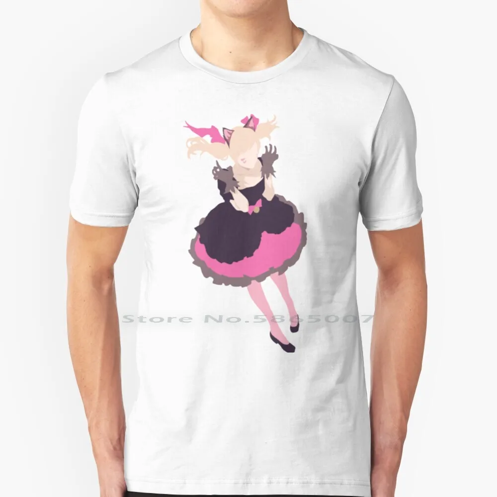 Футболка D.va 100% хлопок Diva Dva Ow D Va Cat Girl Gamergirl Cute Uwu большой размер 6xl футболка подарок