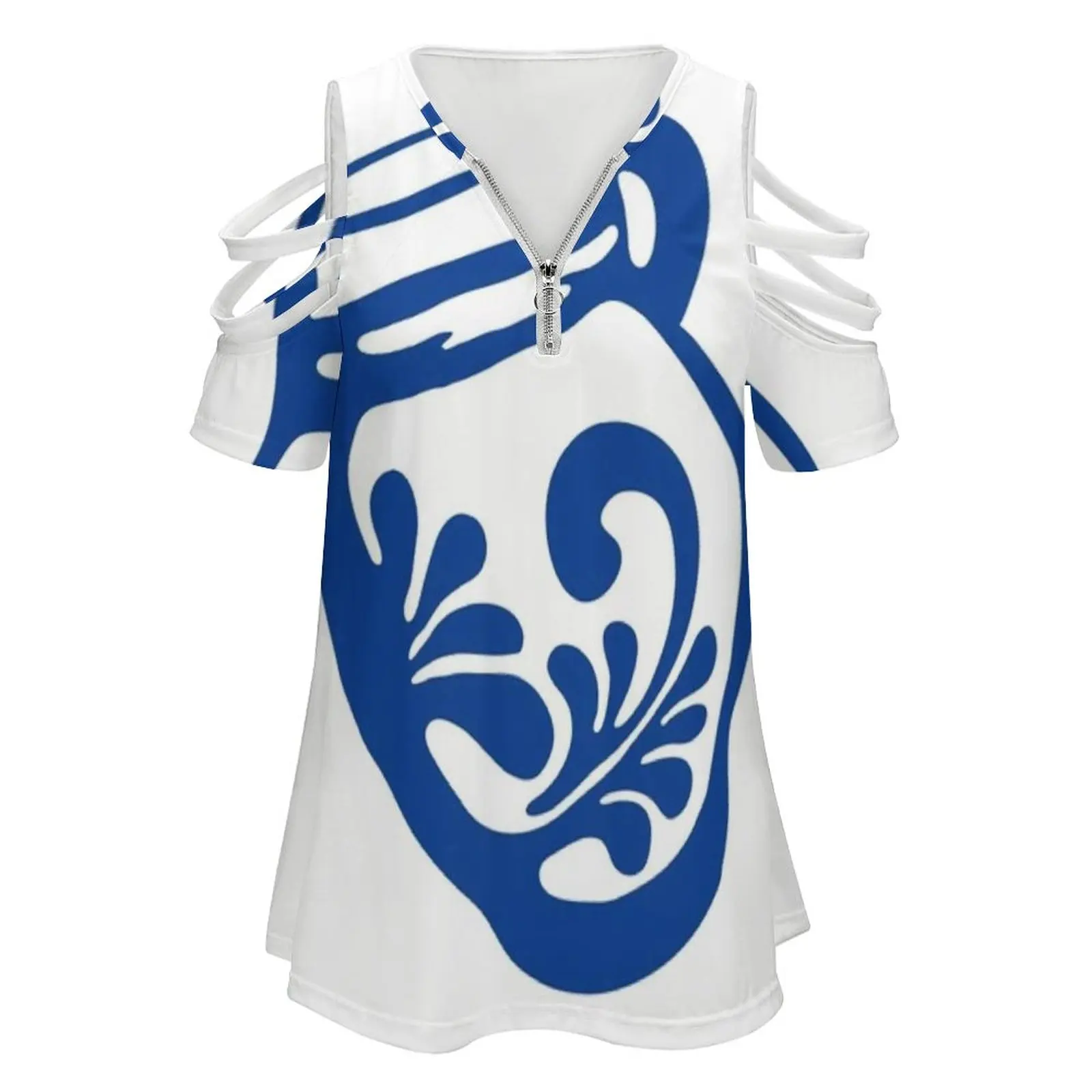 Еловый венок с Bembel Tendril Swing Женские футболки на молнии различных стилей принтом