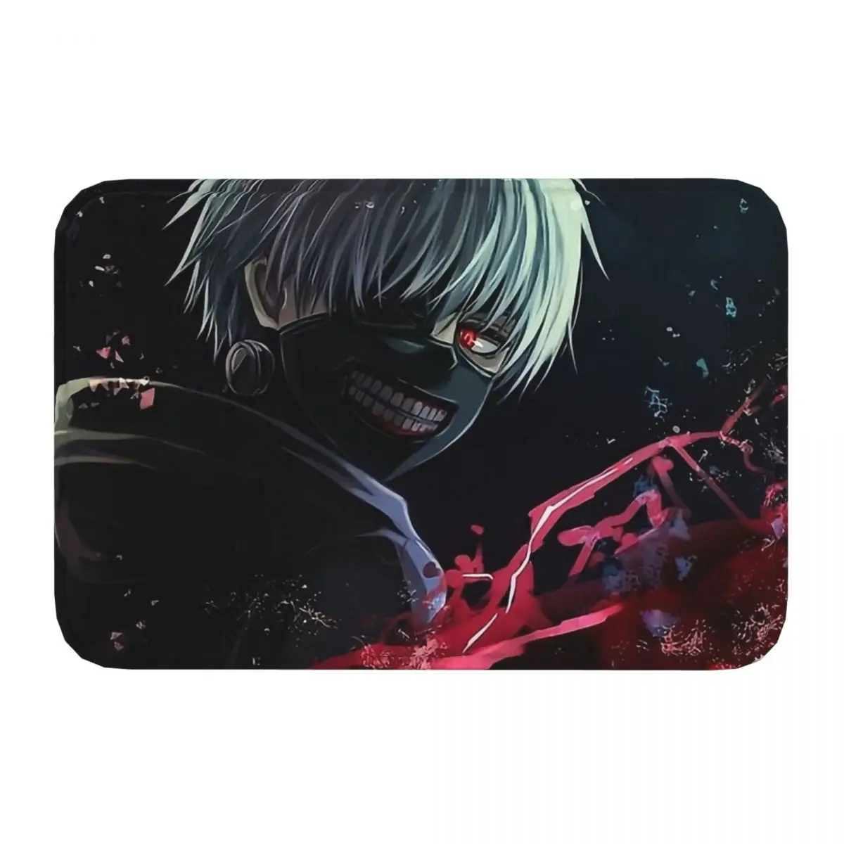 Канеки Кен Токийский Гуль японское аниме Противоскользящий Придверный коврик