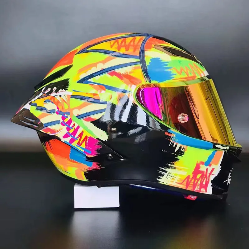 Мотоциклетный шлем на все лицо Sun Moon pista GPRR гоночный для мотокросса