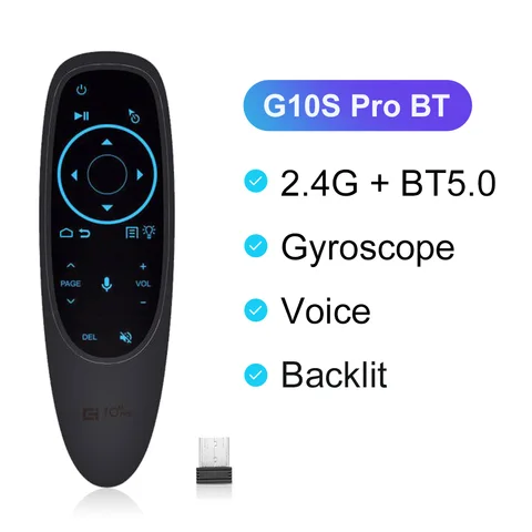 VONTAR G10 G10S Pro голосовое дистанционное управление 2,4G Беспроводная воздушная мышь гироскоп ИК обучение для Android tv box HK1 H96 Max X96 mini