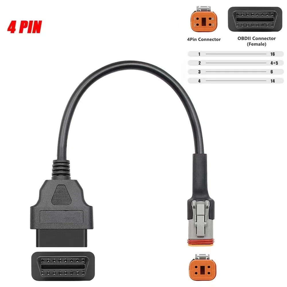 

2PCS (4PIN+6PIN) OBD2 Adapter Cable For IN OBD2 Adapter Cable Accessory