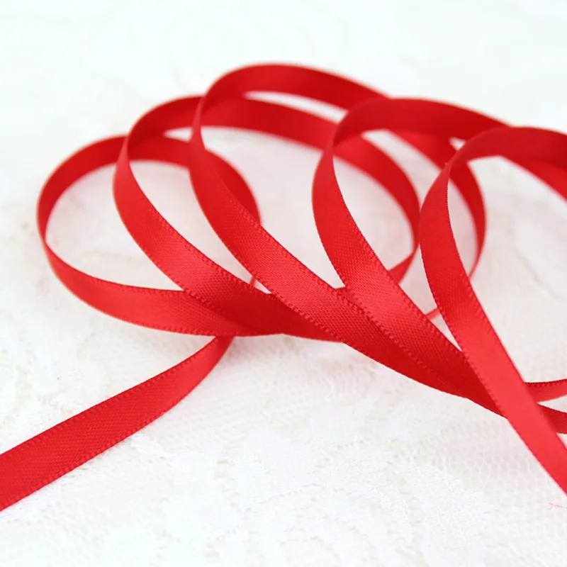 10 ярдов/партия атласная лента 6 мм | Дом и сад
