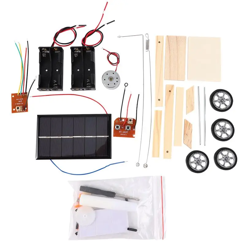 

Wooden Diy Solar Rc Vehicle Car Wooden Assembly Rc Toys Science Model Educational Toy Intelligence