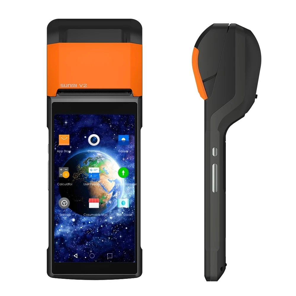 Sunmi V2/ V2 PRO 4G POS-терминал беспроводной Wi-Fi Android Ручной КПК-этикетка 58 мм чековые