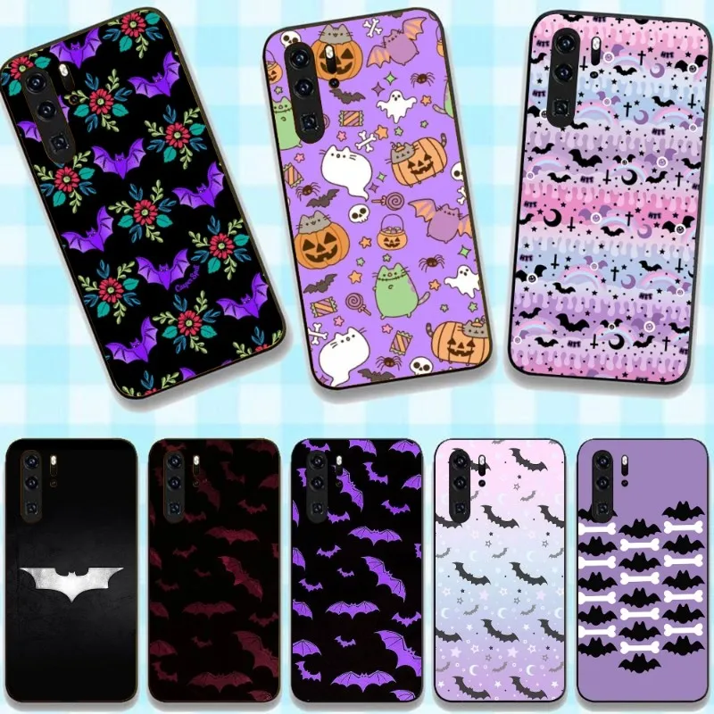 Goth летучая мышь вампира готический гранж чехол для телефона Huawei P50 P40 P30 Pro Lite P Smart