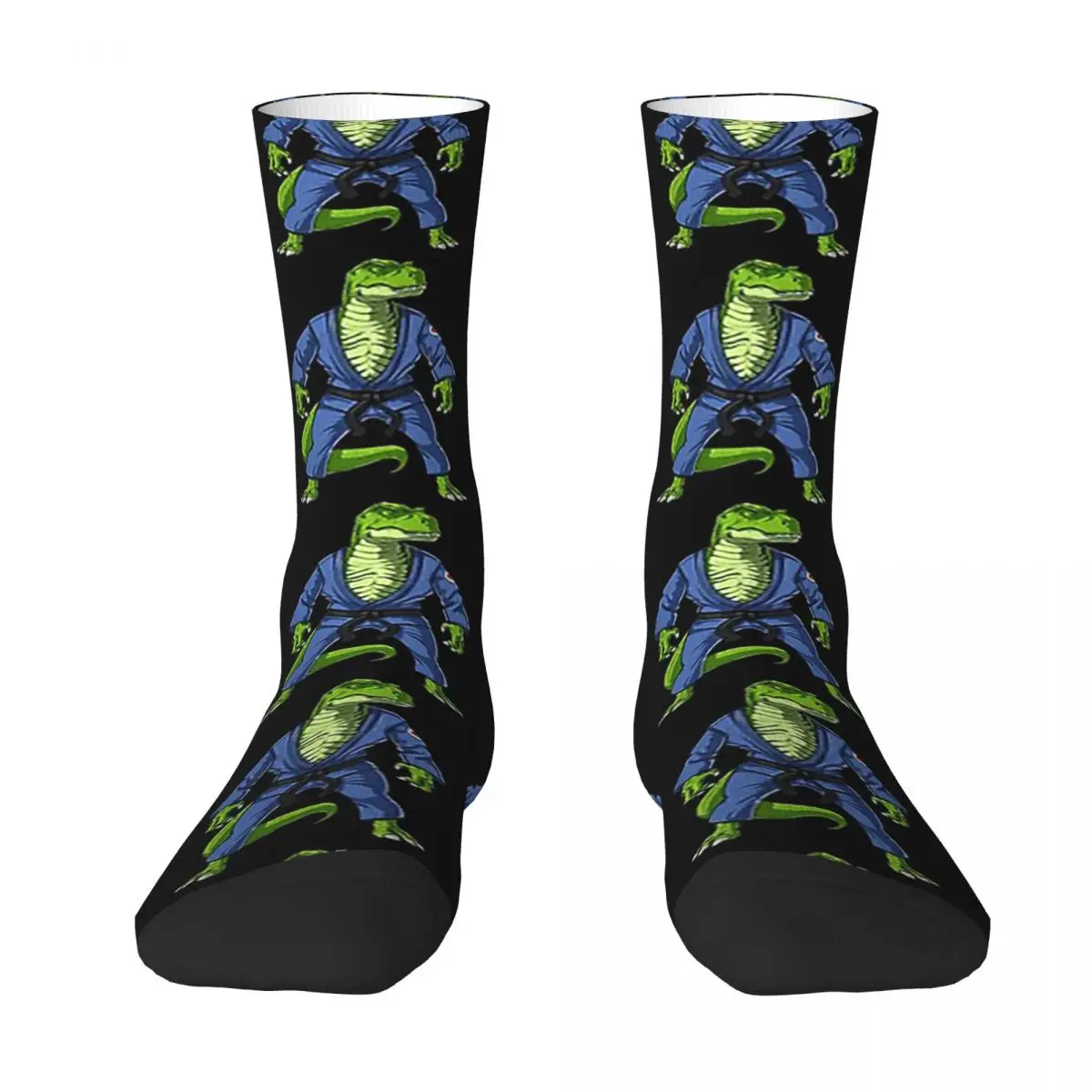 

All Seasons Crew Stockings Jiu-Jitsu T-Rex Dinosaur Socks Harajuku Funny Hip Hop Long Socks Accessories for Men Women Gifts