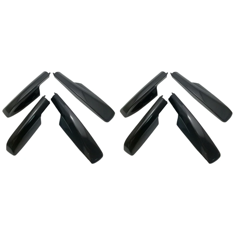 

8Pcs Black Roof Rack Cover Rail End Shell For Toyota Highlander XU20 2001-2007