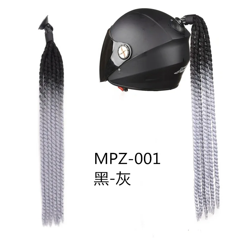 Локомотивный шлем с косичками грязные косички парики для конского хвоста