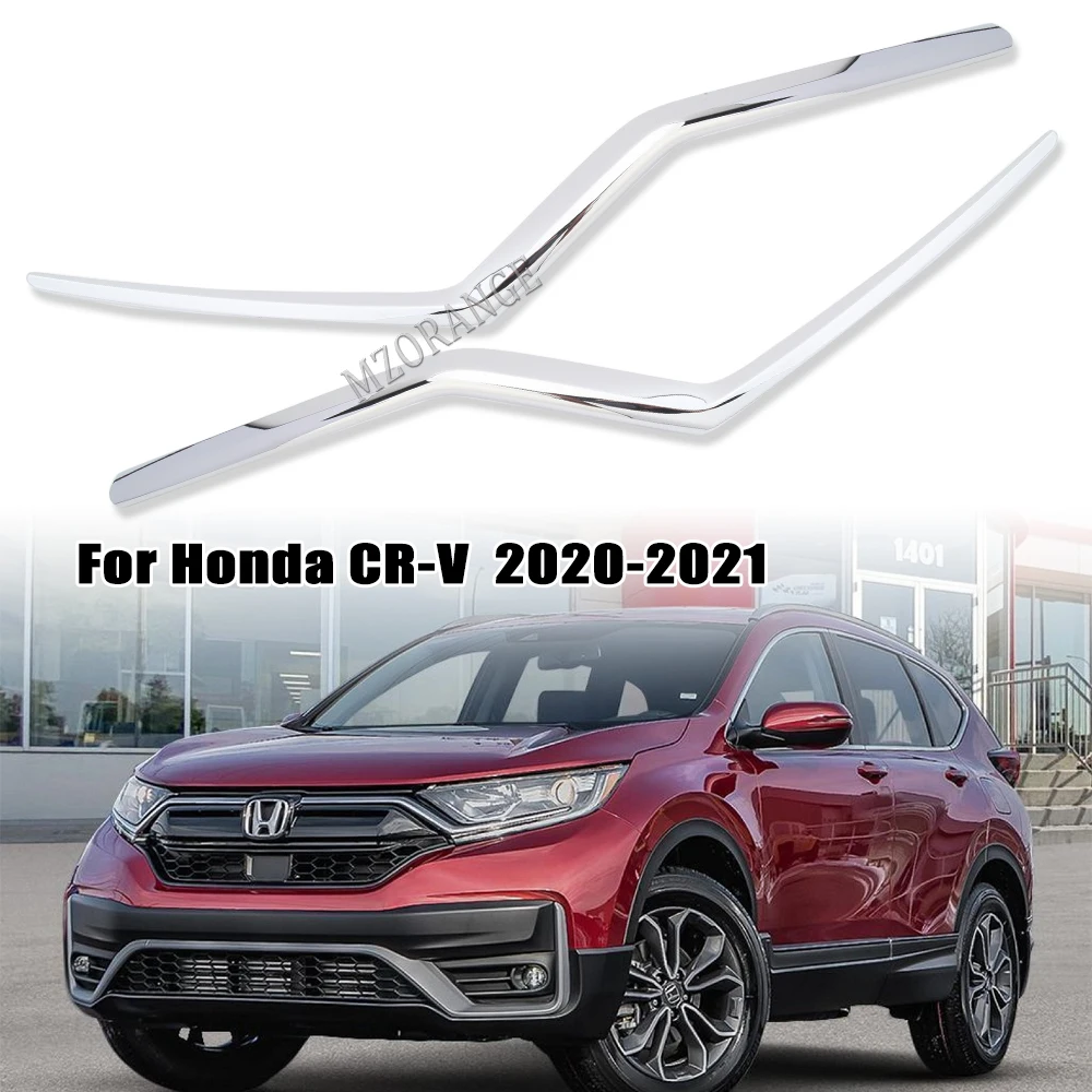 

Хромированная передняя крышка автомобиля для Honda Центральная решетка радиатора CRV 2020 2021, сетчатая полосатая Крышка для бампера, отделка, автомобильные аксессуары
