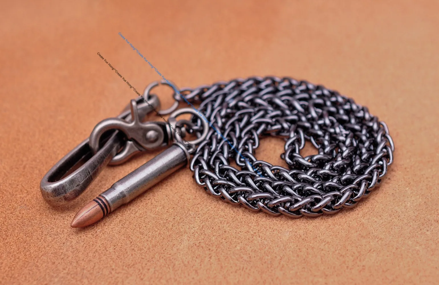 Длинный жесткий бумажник из джинсовой ткани 30 дюймов