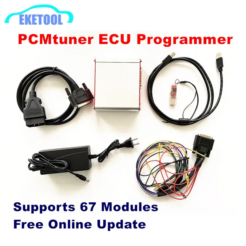 

PCMtuner ECU Programmer 67IN1 Supports 67 Modules Free Update Online Register Account Same as FLASH 67 IN 1 No need Open ECU