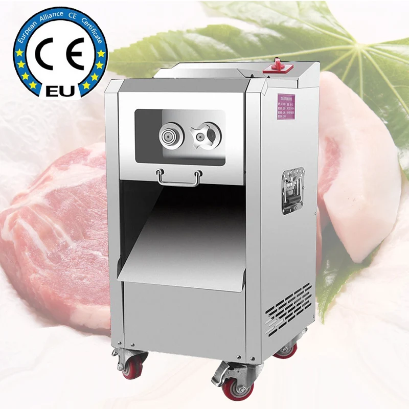 

Commercial Meat Slicer Stainless Steel Electric High-Power Fresh Meat Cutting Machine Knife Set is Easy To Disassemble