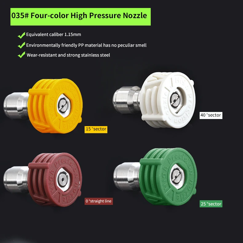 

трассерная насадка форсунка для мойки высокого давления Насадка для автомойки высокого давления, фитинги 1/4, быстрый разъем, сопло из нержавеющей стали для очистки пулемета, сопло с быстрой заглушкой