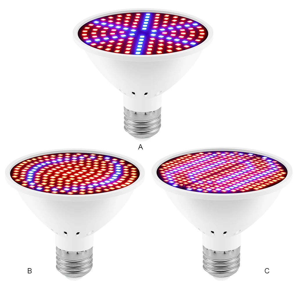 

Greenhouse Flower Grow Light E27 Indoor Plant Growing Lamp IP42 Waterproof 85-265V Seedling Home Supplies 300 Beads