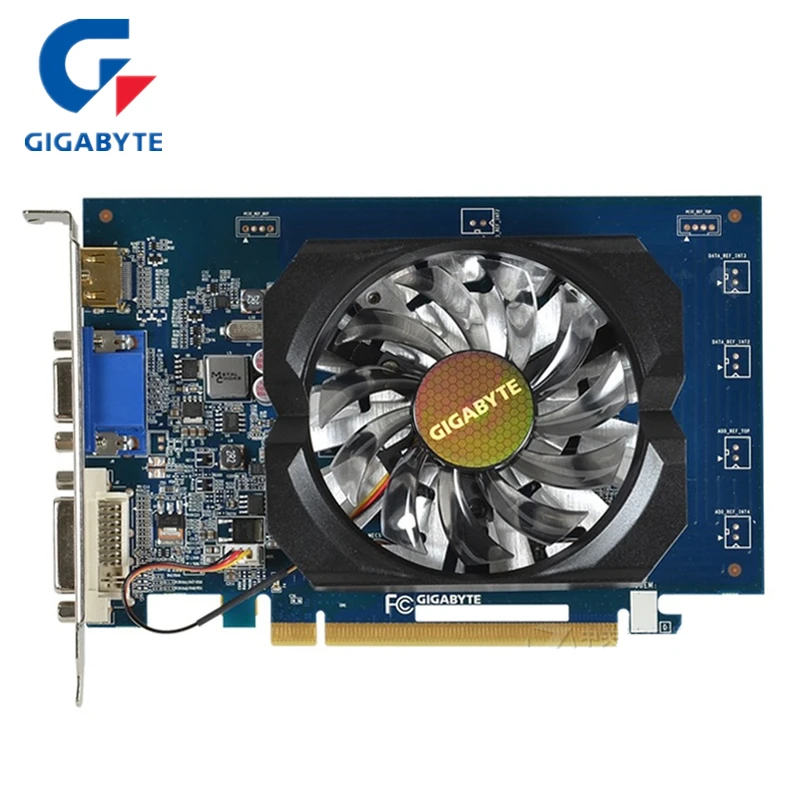 

Gigabyte GT 730 1GB Video Card NVIDIA GT730 1GB Graphics Cards GPU Desktop PC Screen Computer Game 630 RX 570 Map HDMI GTX Board