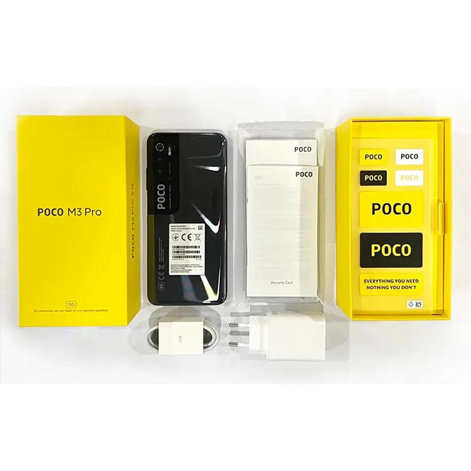 global version poco m3 pro 5g nfc dimensity 700 smartphone 128gb octa core 90hz 6 5 fhd dotdisplay 5000mah 48mp triple camera free global shipping