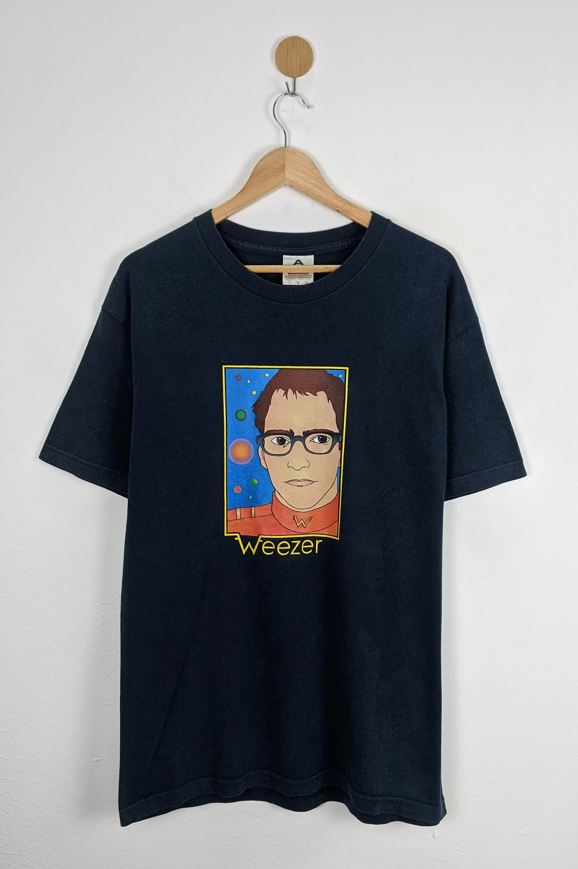 Винтажная рубашка Weezer Captain Cuomo размер L