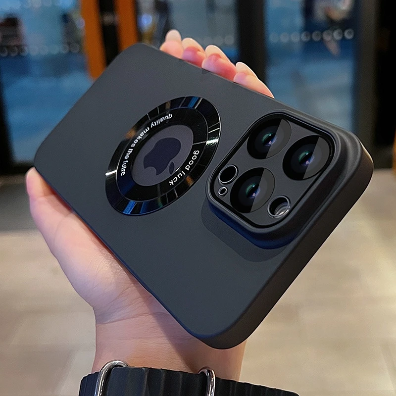 Роскошный чехол Magsafe для телефона с беспроводной зарядкой iPhone 15 16 14 13 12 11 Pro Max Plus