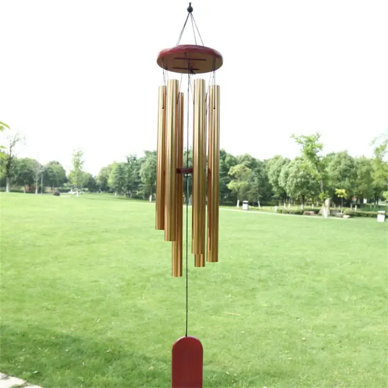 

Gift Suitable For Indoor And Outdoor Use Metal Pipe Wind Chime Made Of High-quality Pine Wood Home Decor Durable Creative Idea