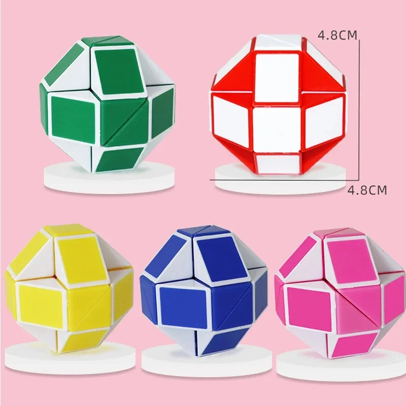 5 шт. волшебный ролик 24 Мини Поворотная змея линейка головоломка складной