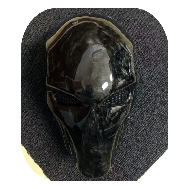 

High End Party Red And Black Mask Carbon Fiber halloween face mask