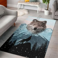 love wolf rectangle rug 3d all over printed rug non slip mat dining room living room soft bedroom carpet 02