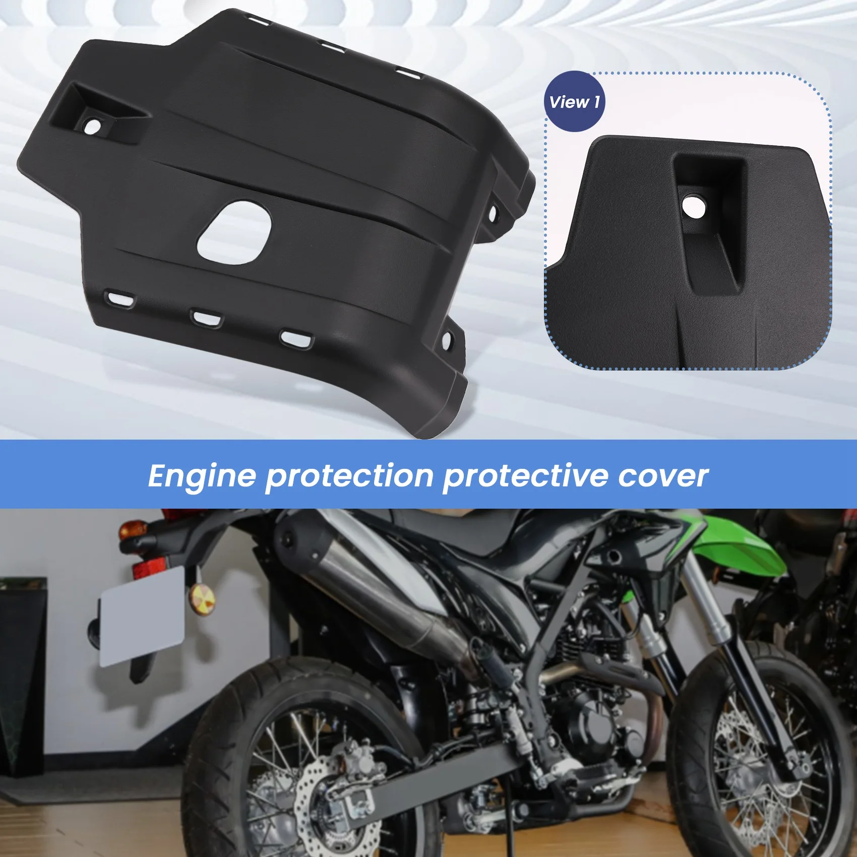 Защитная пластина шасси двигателя для мотокросса крышка боковой рамы обтекатель