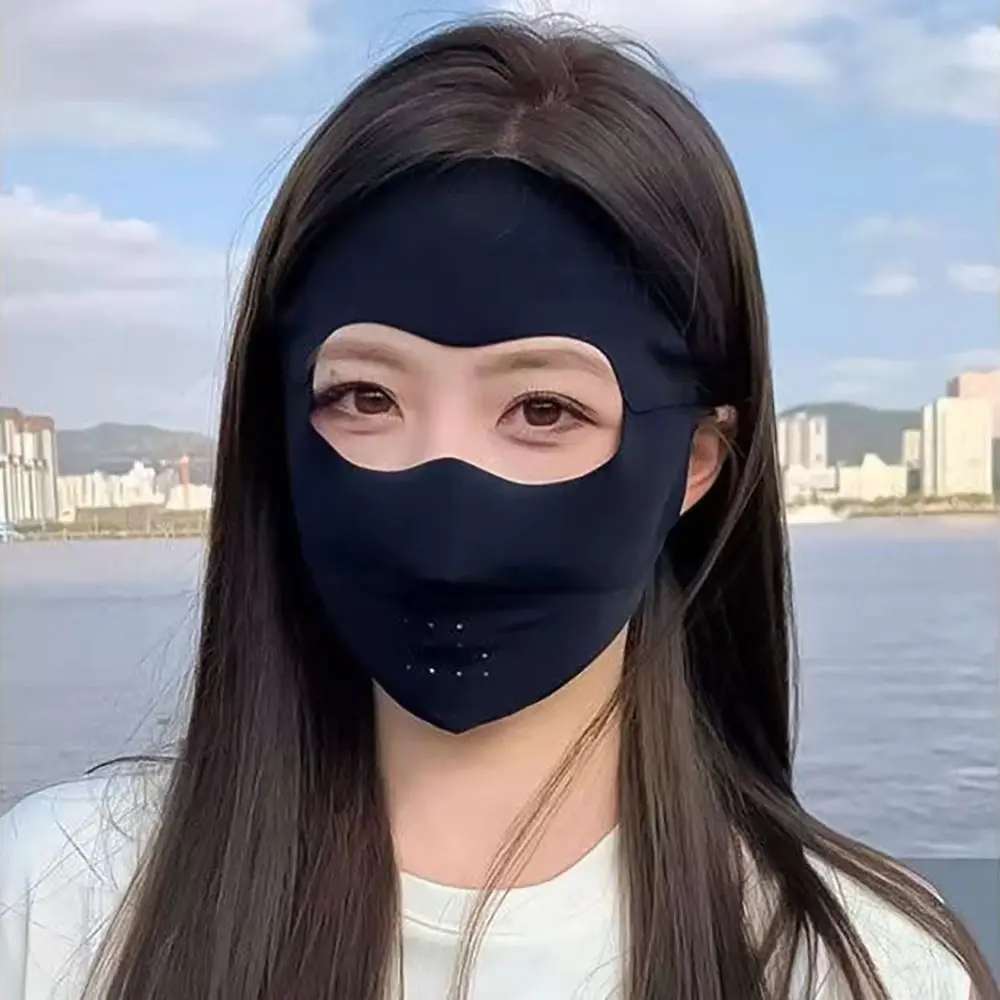 Маска из ледяного шелка с защитой от УФ-лучей