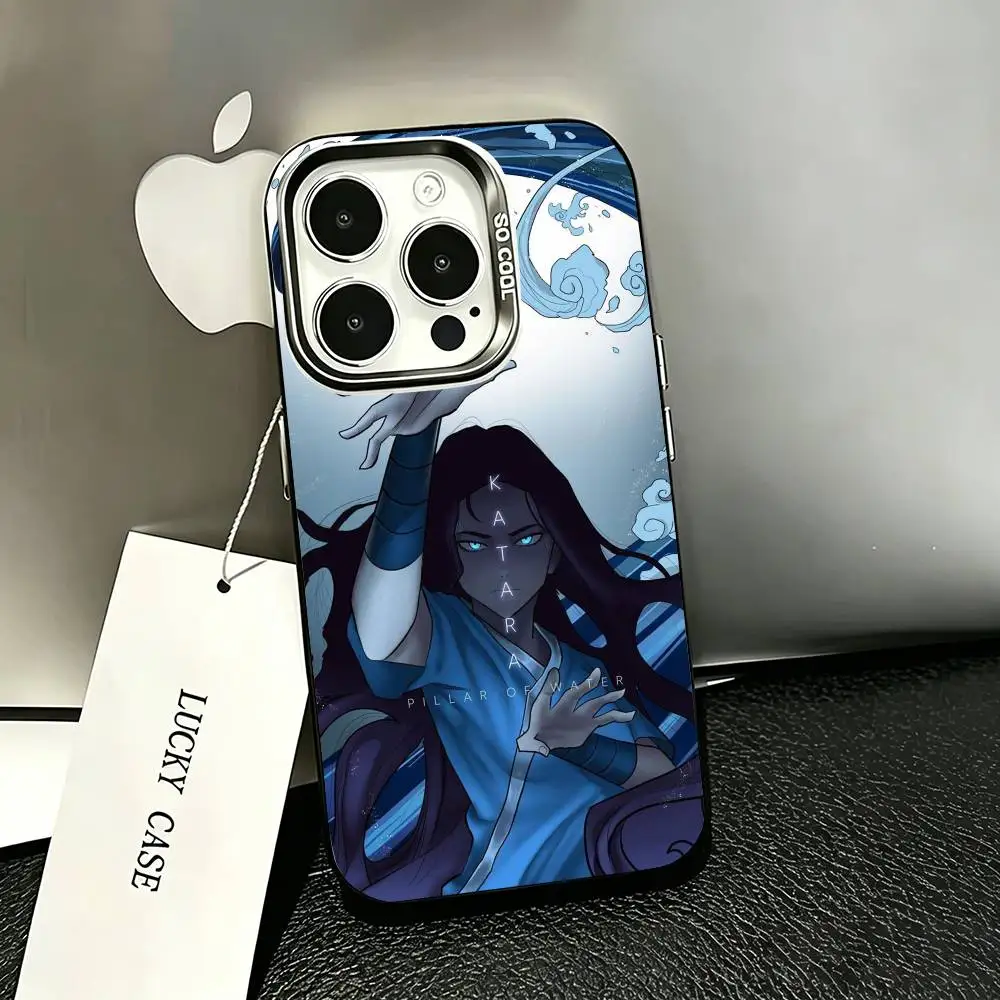 Фото Чехол для телефона Katara Avatar The Last Airbend для iPhone 17, 16, 15, 14, 13, 12, 11 Plus, Pro Max, XS, цветной серебристый чехол-накладка №3