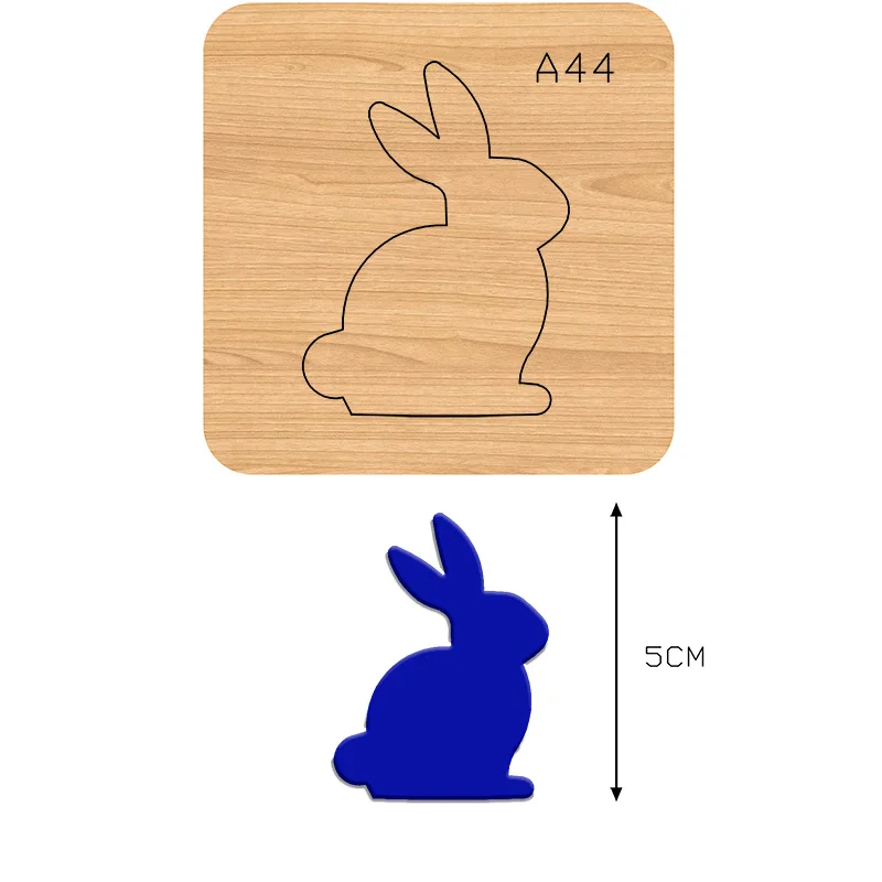 

Шпилька для волос в виде кролика-серьги-подвеска A44 Сделай Сам высечка ручной работы подходит для обычных машин на рынке