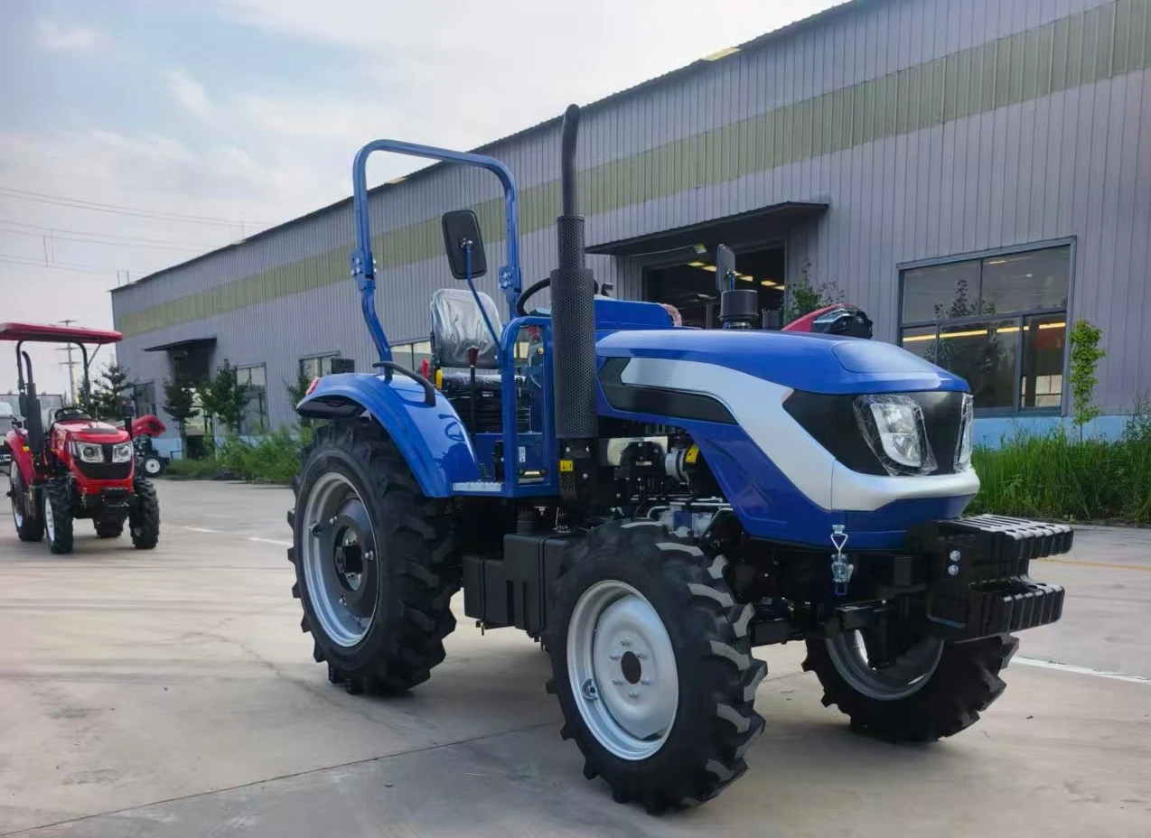 Фото Компактный сельскохозяйственный трактор 4WD с 8+2 передачами, 25/40/50/60 л.с., стандарт выбросов EPA Euro 5, мини-трактор для малых фермерских хозяйств №1