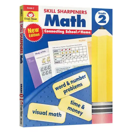 

Original English Assessment Books Evan-Moor Skill Sharpeners Math Grade 6 Evanmoor Children's Study Exercise Book
